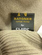 BATONER◆ボトム/1/コットン/GRY/無地/BN-20SL-055/ハイカウントリブニットパンツ/バトナー_画像4