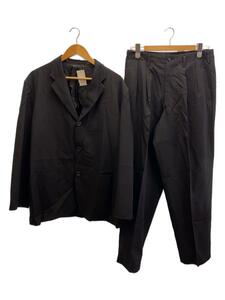 Y’s for men◆セットアップ/M/ウール/BLK/無地/MU-J08-104/MU-P07-104