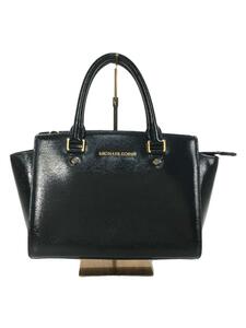 MICHAEL KORS◆ハンドバッグ/レザー/BLK/無地/30F4GLMS2A