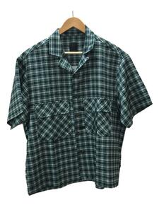 DAIWA PIER39◆22SS/Tech Regular Collar Shirts S/S/半袖シャツ/L/GRN/チェック