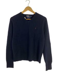 POLO RALPH LAUREN◆セーター(薄手)/M/ウール/NVY/総柄