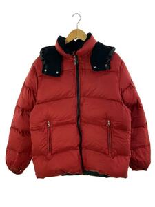 MONCLER◆ダウンジャケット/2/ナイロン/RED/※フロントシミ