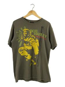 Zion◆Tシャツ/BOB MARLEY/M/コットン/KHK