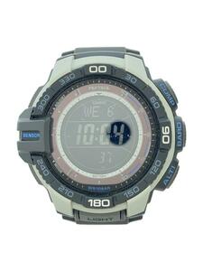 CASIO◆ソーラー腕時計・PROTREK/PRG-270-7F/デジタル/ラバー/BLK/BLK/SS