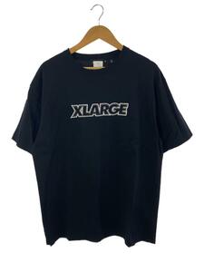 X-LARGE◆S/S TEE STANDARD LOGO/Tシャツ/XL/コットン/BLK/101211011020