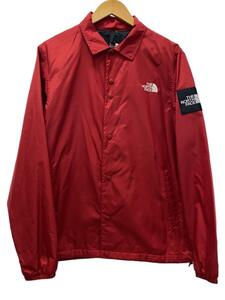 THE NORTH FACE◆THE COACH JACKET_ザ コーチジャケット/XL/ナイロン/RED/無地