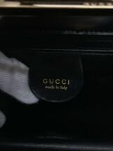 GUCCI◆ハンドバッグ/スウェード/BLK/無地/001 2122 1864_画像5