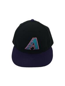 NEW ERA◆アリゾナダイヤモンドバックス/MLB/ベースボールキャップ/-/BLK/無地/メンズ