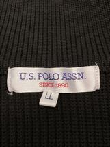 U.S.POLO ASSN.◆セーター(厚手)/-/ポリエステル/BLK/無地/PLM33411AV_画像3