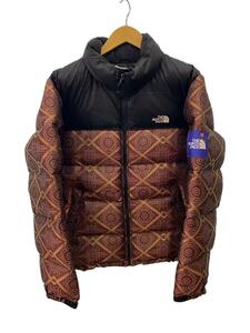 THE NORTH FACE◆JACQUARD NUPTSE JACKET/M/ポリエステル/BRD/総柄/NF0A3KGT