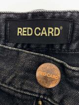 RED CARD◆Rookie/Regular Straight/デニムパンツ/28/コットン/BLK/無地/88811_画像4