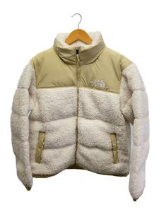 THE NORTH FACE◆SHERPA NUPTSE JACKET/フリースジャケット/L/ポリエステル/WHT/NF0A5A84