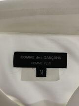 COMME des GARCONS HOMME PLUS◆長袖シャツ/M/ポリエステル/WHT/PD-B036_画像3