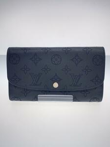 LOUIS VUITTON◆ポルト・フォイユ・イリス_マヒナ_BLK_ノワール/レザー/BLK/レディース