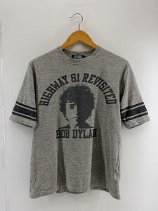 HYSTERIC GLAMOUR◆Tシャツ/M/コットン/GRY/4CS-1092/ボブディラン/プリント