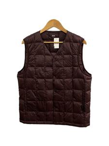 UNIQLO* down vest /XL/ nylon /BRD/ plain 