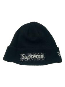 Supreme◆19AW/NEWERA Bandana Box Logo Beanie/アクリル/ブラック/メンズ