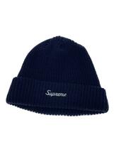 Supreme◆20AW/loose gauge beanie/アクリル/ネイビー/無地/メンズ_画像1