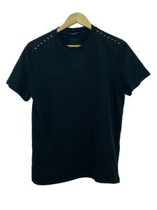 VALENTINO◆Tシャツ/ブラック/無地/0000025829 01