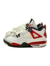 NIKE◆Air Jordan 4 Retro/Red Cement/ハイカットスニーカー/27cm/WHT/DH6927-161_画像1