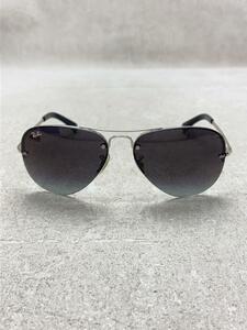 Ray-Ban◆サングラス/SLV/BLK/メンズ/RB3449