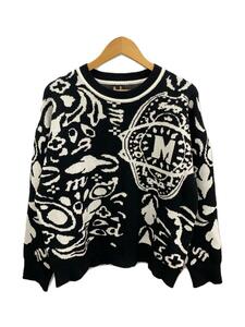 MR.ENJOY DA MONEY◆Cashew flower sweater/セーター(厚手)/BLK/総柄