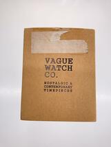 VAGUE WATCH CO.◆クォーツ腕時計/アナログ/レザー/WHT/BRW/SS_画像6