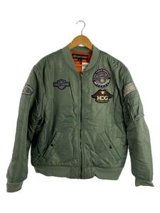 HARLEY DAVIDSON◆ジャケット/XL/ナイロン/KHK/97470-19VM