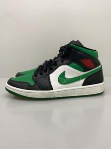 NIKE◆AIR JORDAN 1 MID/エアジョーダン1ミッド/ブラック/554724-067/26.5cm/BLK