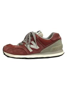 NEW BALANCE◆ローカットスニーカー/24cm/RED/スウェード/ML574VBU