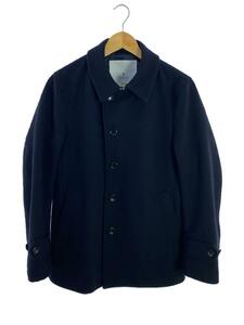 ROSSO URBAN RESEARCH◆メルトンショートステンカラーコート/18AW/コート/S/ウール/ネイビー/RA87-17M010