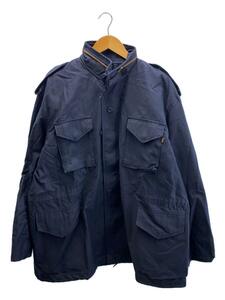 ALPHA INDUSTRIES◆M-65/ミリタリージャケット/XL/ネイビー/紺/made in USA/8415-01-099-7845