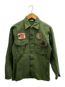 US.ARMY◆60s/SATEEN UTILITY SHIRT/ユーティリティシャツ/14.5/ワッペン/DSA-1-8351