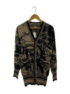 Vivienne Westwood MAN◆FRAT HOUSE/カーディガン(厚手)/44/ウール/BLK/総柄/239049