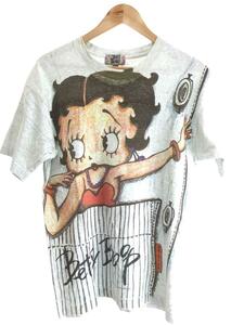 FRUIT OF THE LOOM◆90s/BETTY BOOP/Tシャツ/L/コットン/GRY