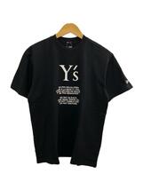 Y’s◆Tシャツ/L/コットン/BLK/YJ-T80-950_画像1