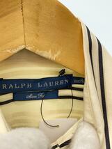 RALPH LAUREN◆長袖シャツ/0/シルク/BEG/ストライプ_画像3