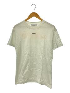 AMBUSH◆バックビッグロゴプリント半袖Tシャツ/2/コットン/WHT/12111698