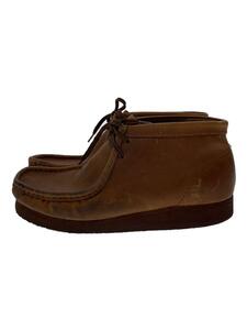 Clarks◆ブーツ/UK9/ブラウン/レザー/35425/wallabee/チャッカブーツ