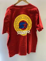 Starter Black Label◆Tシャツ/L/コットン/RED/無地_画像2