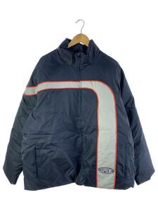 Supreme◆stripe puffer jacket/ジャケット/XL/ナイロン/BLK