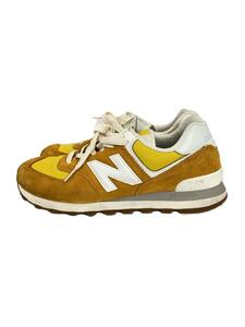 NEW BALANCE◆U574/イエロー/26cm/YLW/スウェード