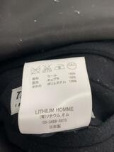 Lithium homme◆ダッフルコート/42/ウール/ブラック/LH20-2514_画像4