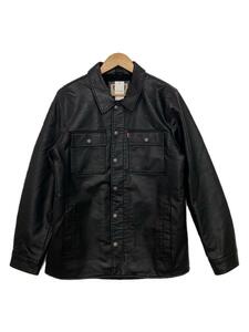 Levi’s◆レザージャケット・ブルゾン/S/フェイクレザー/BLK/無地/A2650-0000