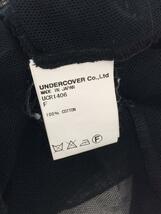 UNDERCOVER◆16AW/メッシュロングカットソー/FUCK THE CLOCK/FREE/コットン/ブラック/穴有_画像4