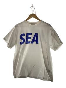 WIND AND SEA◆Tシャツ/S/コットン/WHT/無地