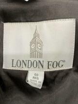 London Fog◆トレンチコート/40/コットン/BLK/無地_画像3