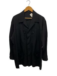 yohji yamamoto POUR HOMME◆ブルゾン/1/ポリエステル/BLK/HZ-Y04-500