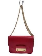 FURLA◆ショルダーバッグ/-/RED/無地_画像1