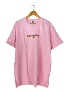 TENBOX◆LOVELY DAY/Tシャツ/XL/コットン/ピンク/クルーネック
